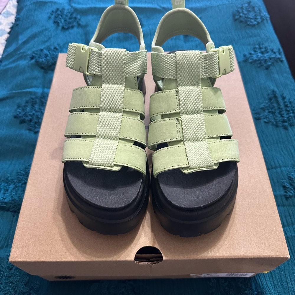 Ugg Lime Green Platform Sandals - image 2